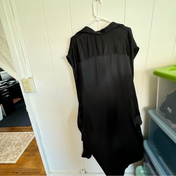 R13 Black Sleeved Blouse Side Open Medium BNWT - Picture 7 of 12